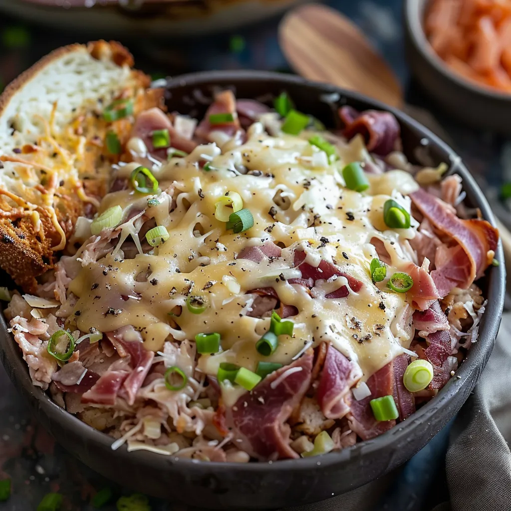 A bowl of meat and vegetables.