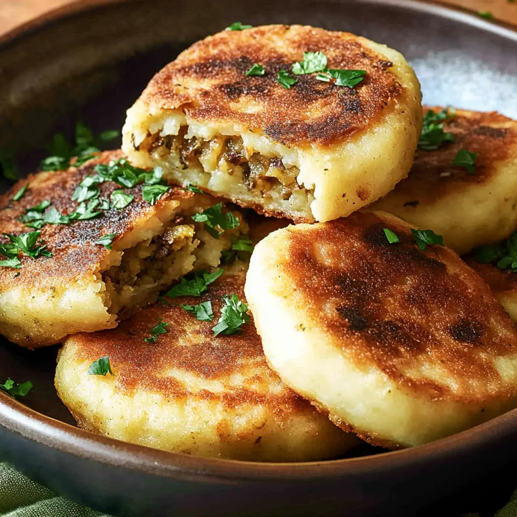 A bowl of food with green herbs on top.