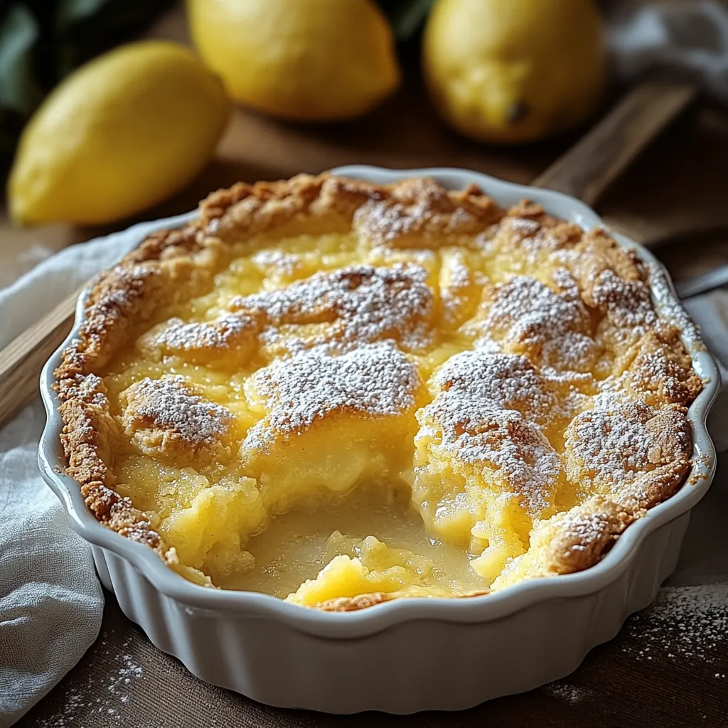 A white bowl with a slice of lemon cake.