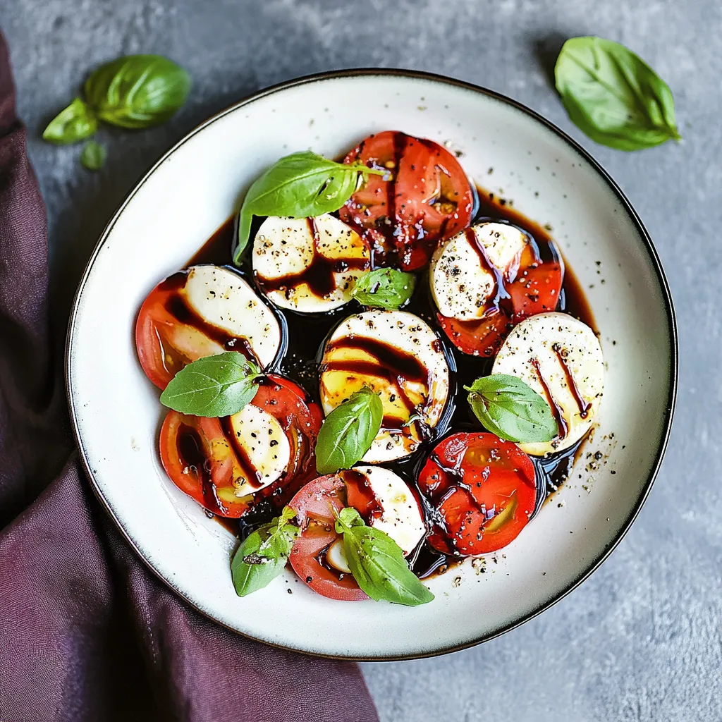 A bowl of food with tomatoes and basil.