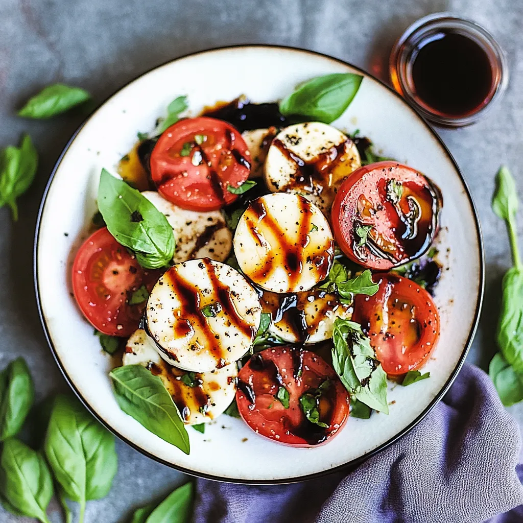A plate of food with tomatoes and cheese.