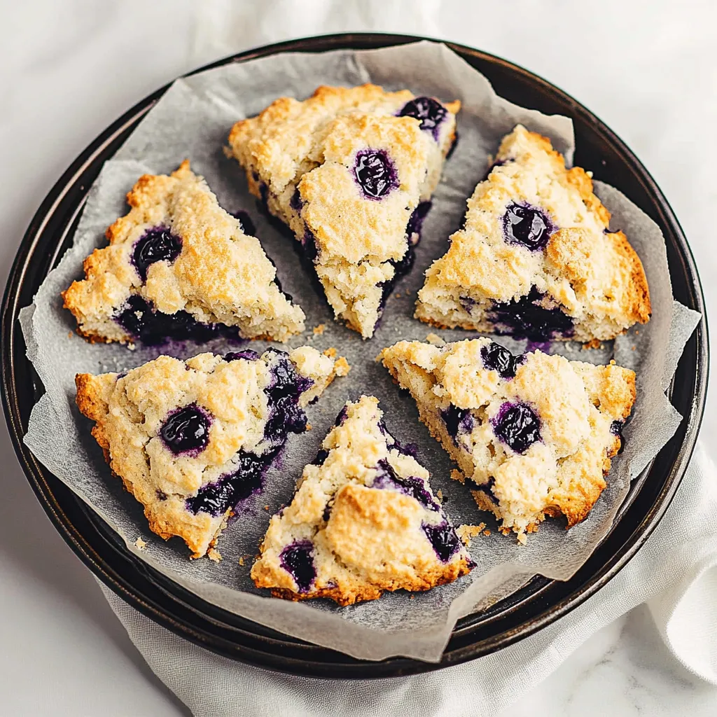 A plate of blueberry muffins.
