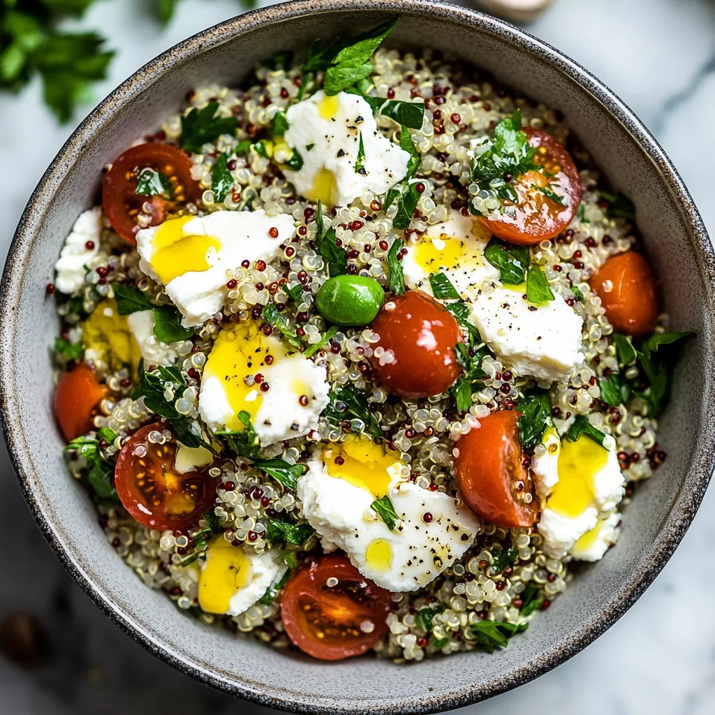 A bowl of food with tomatoes, cheese, and rice.