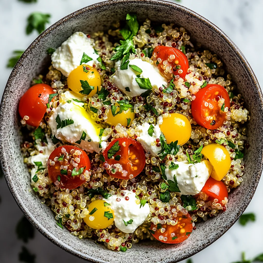A bowl of food with tomatoes and cheese.