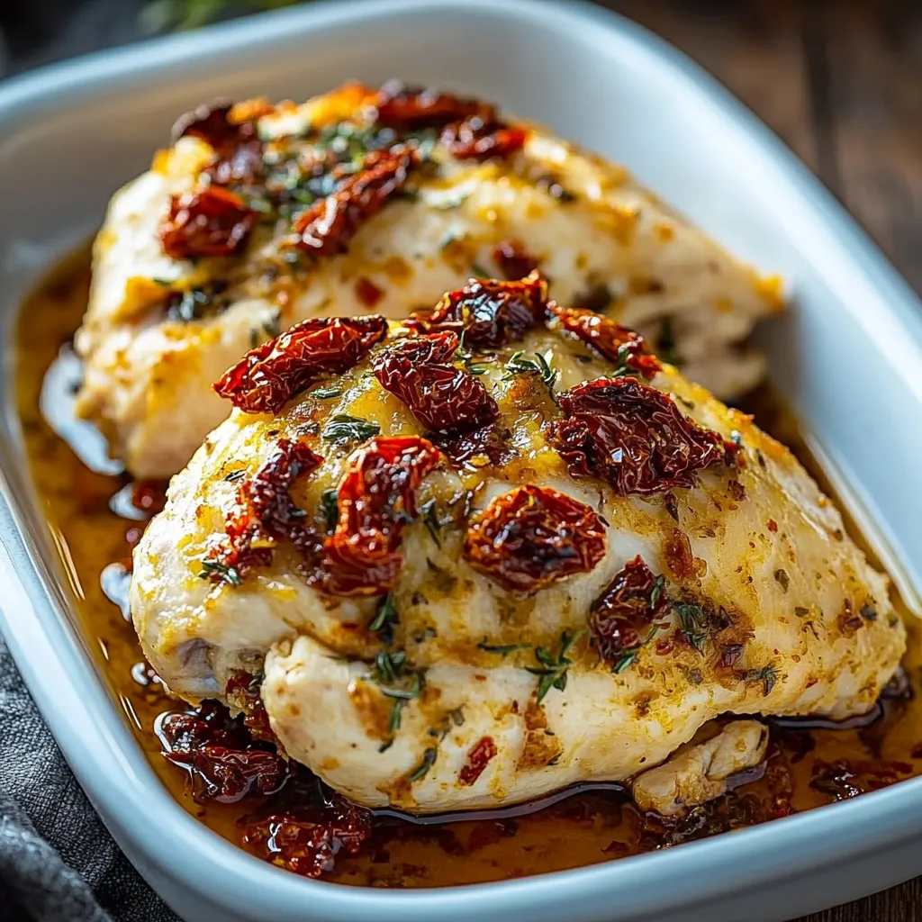 A bowl of chicken with red peppers.