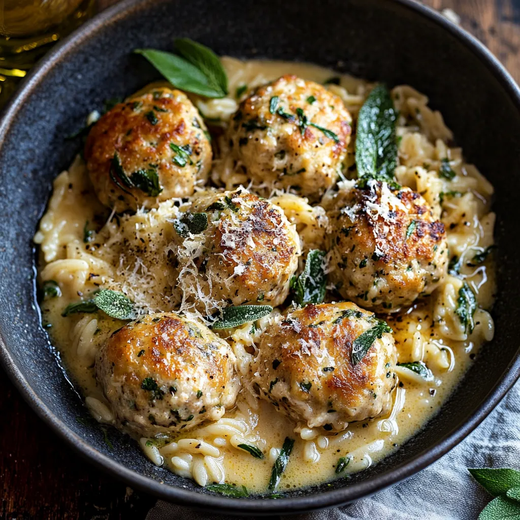 A bowl of pasta with meatballs and sauce.