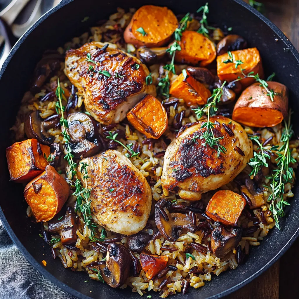 A plate of food with rice, chicken, and vegetables.