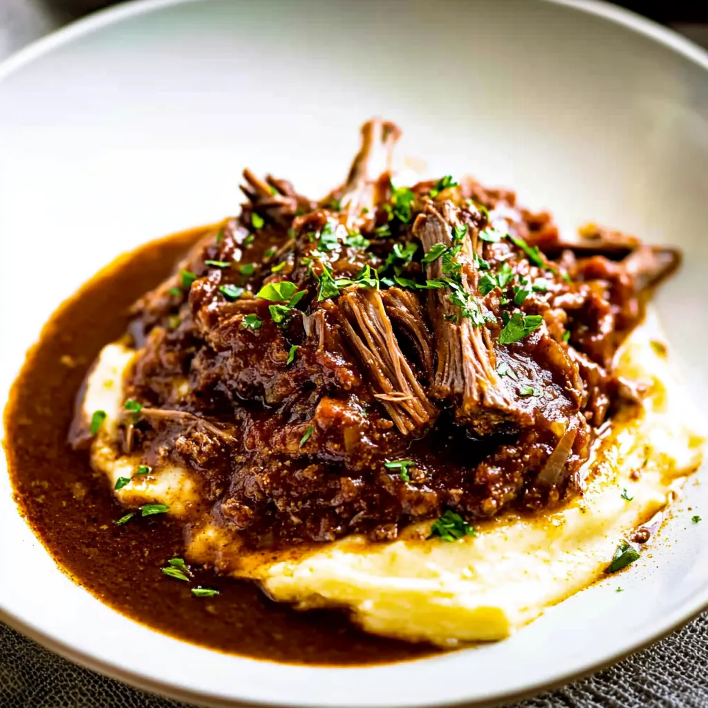 A plate of meat with gravy.