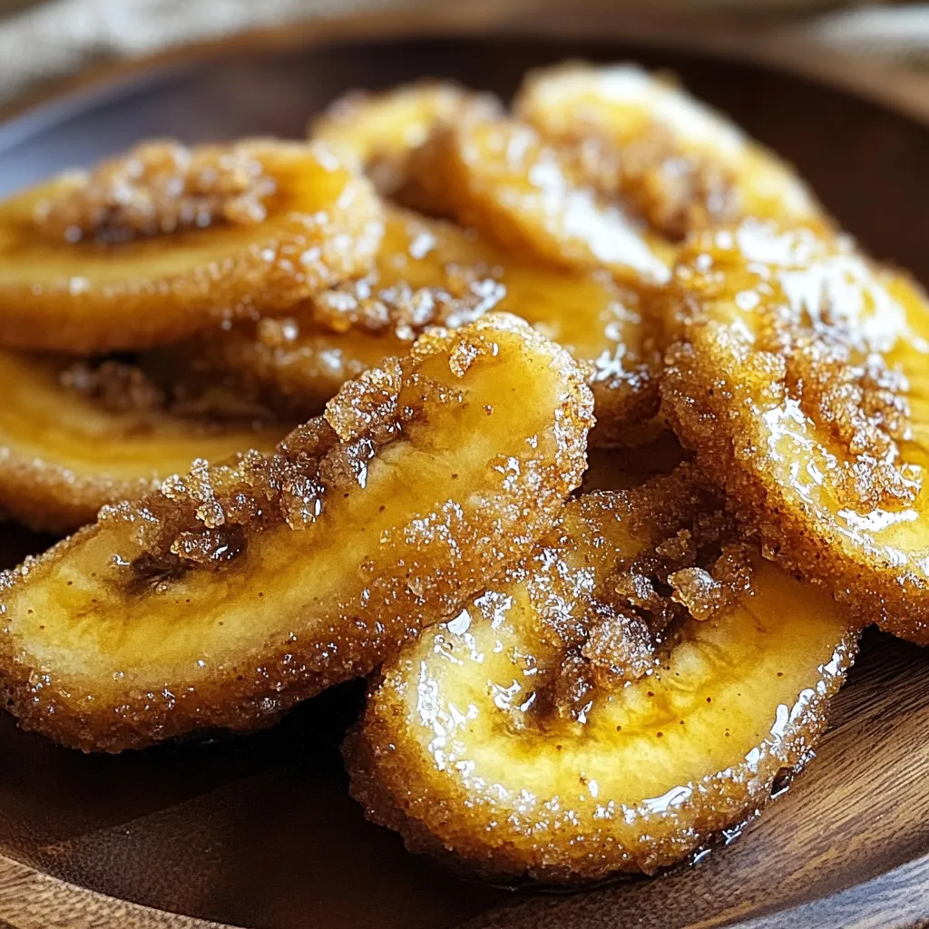 A plate of bananas with sugar on top.