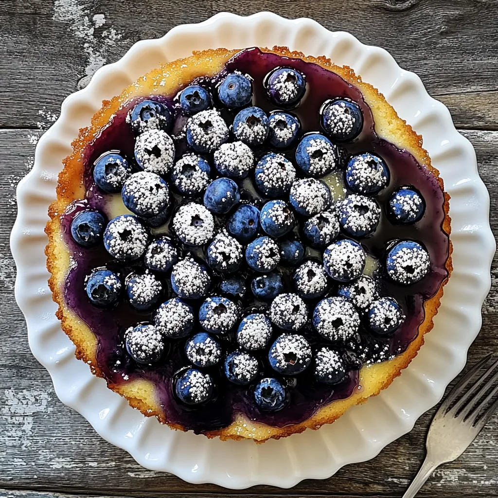 A blueberry pie with blueberries on top.