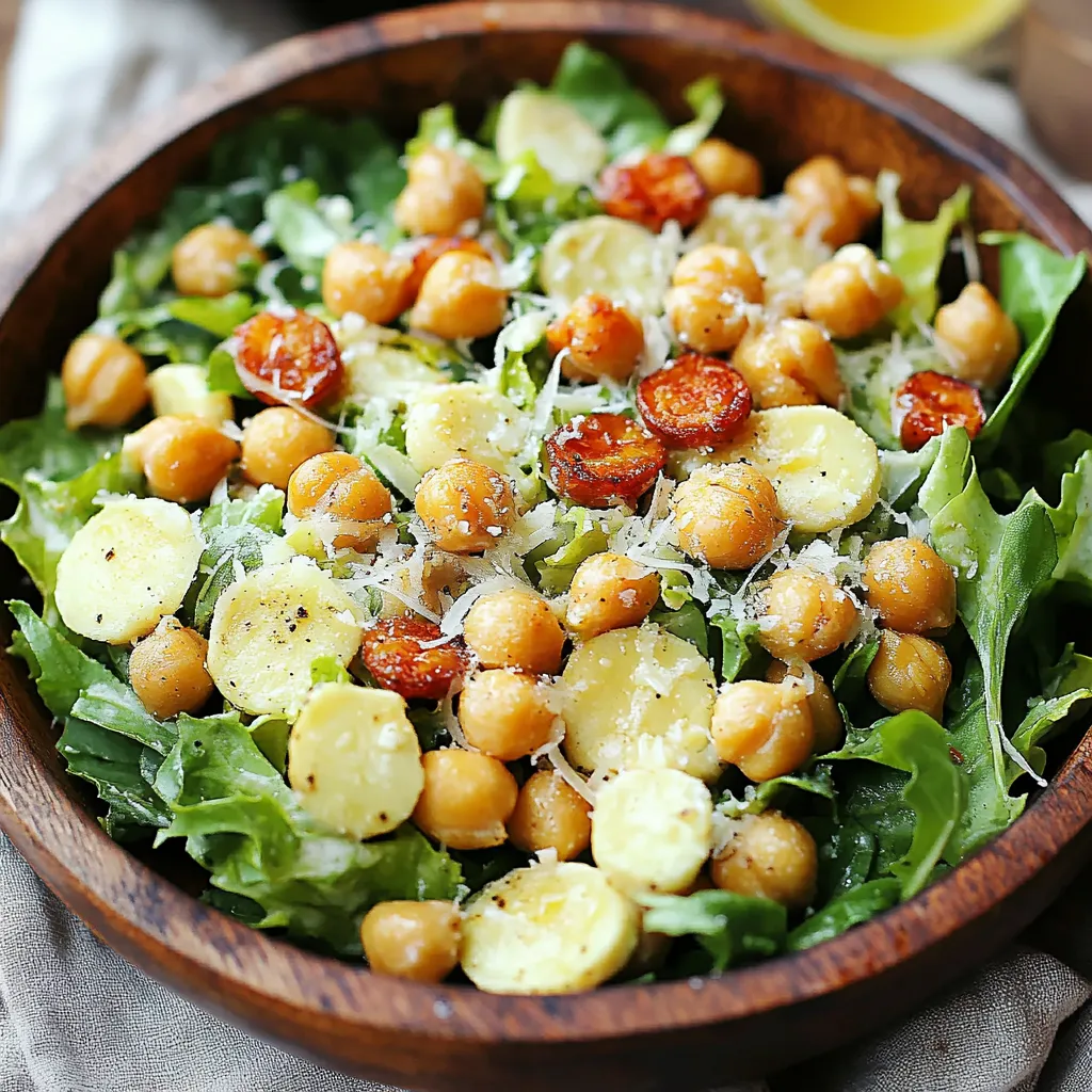 A bowl of salad with chickpeas, tomatoes, and cheese.