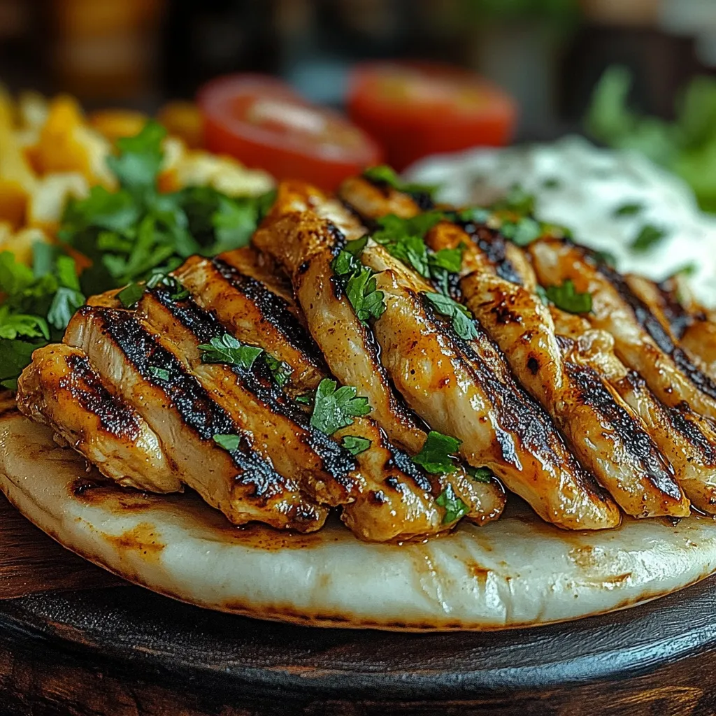 A plate of food with chicken, tomatoes, and lettuce.