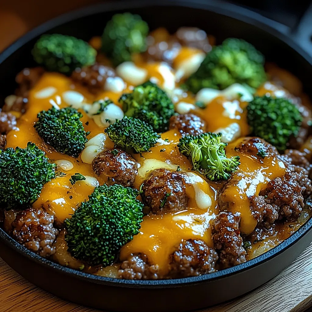 A plate of food with broccoli and meat.