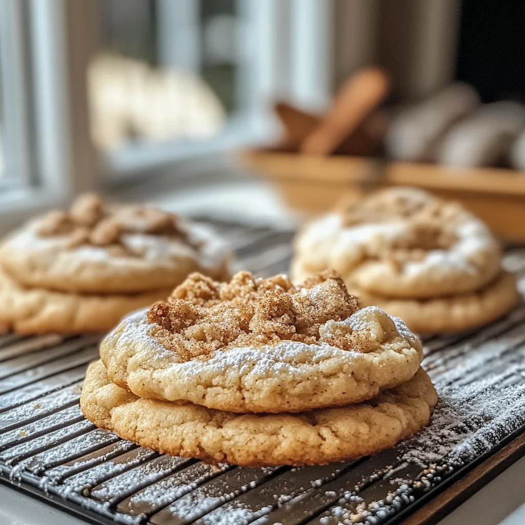 Three cookies on a cooling rack.