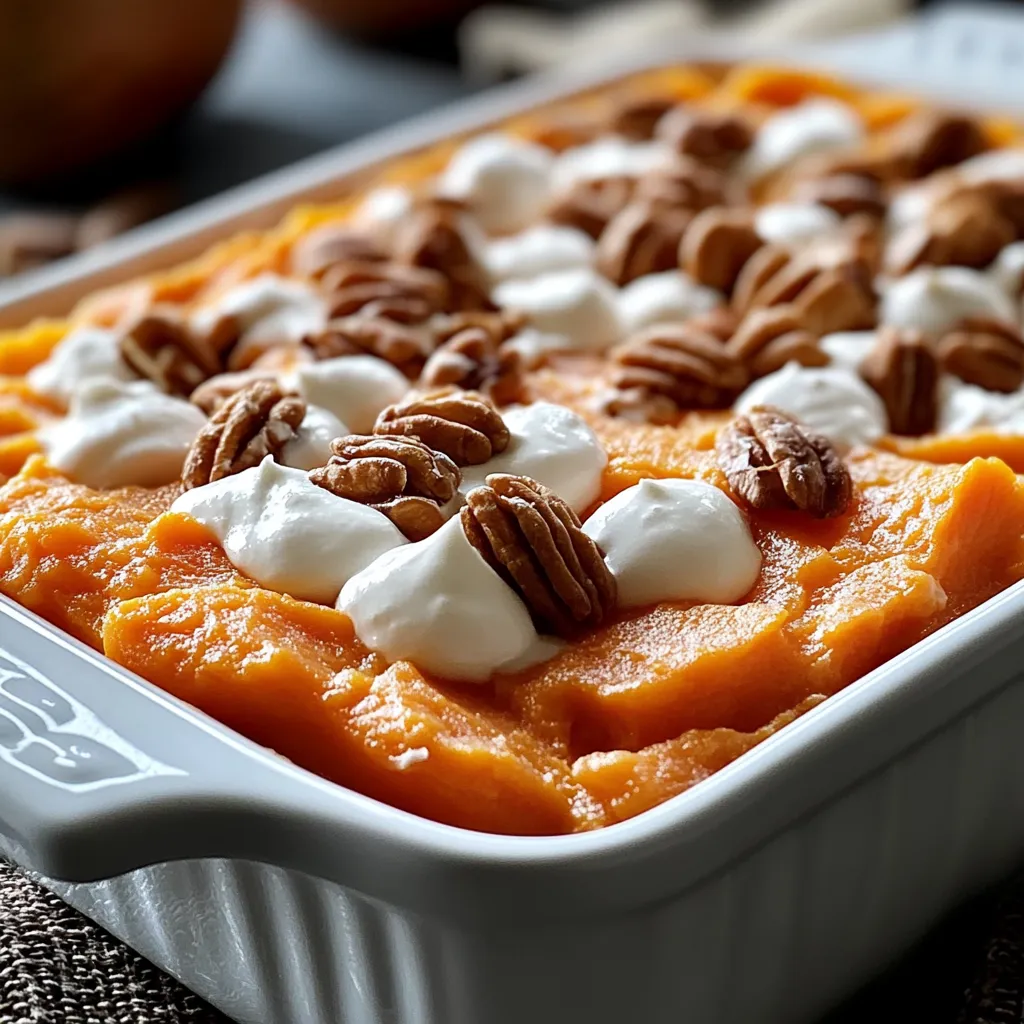 A white bowl with a casserole in it.