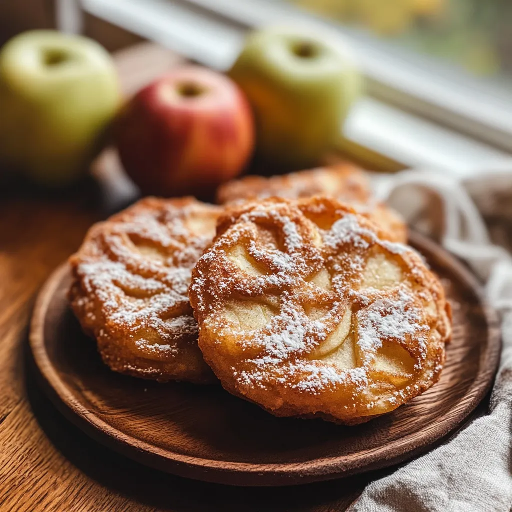 A plate of pastries with powdered sugar on top.