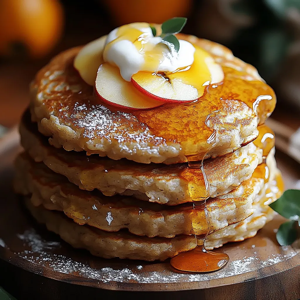 A stack of pancakes with fruit on top.