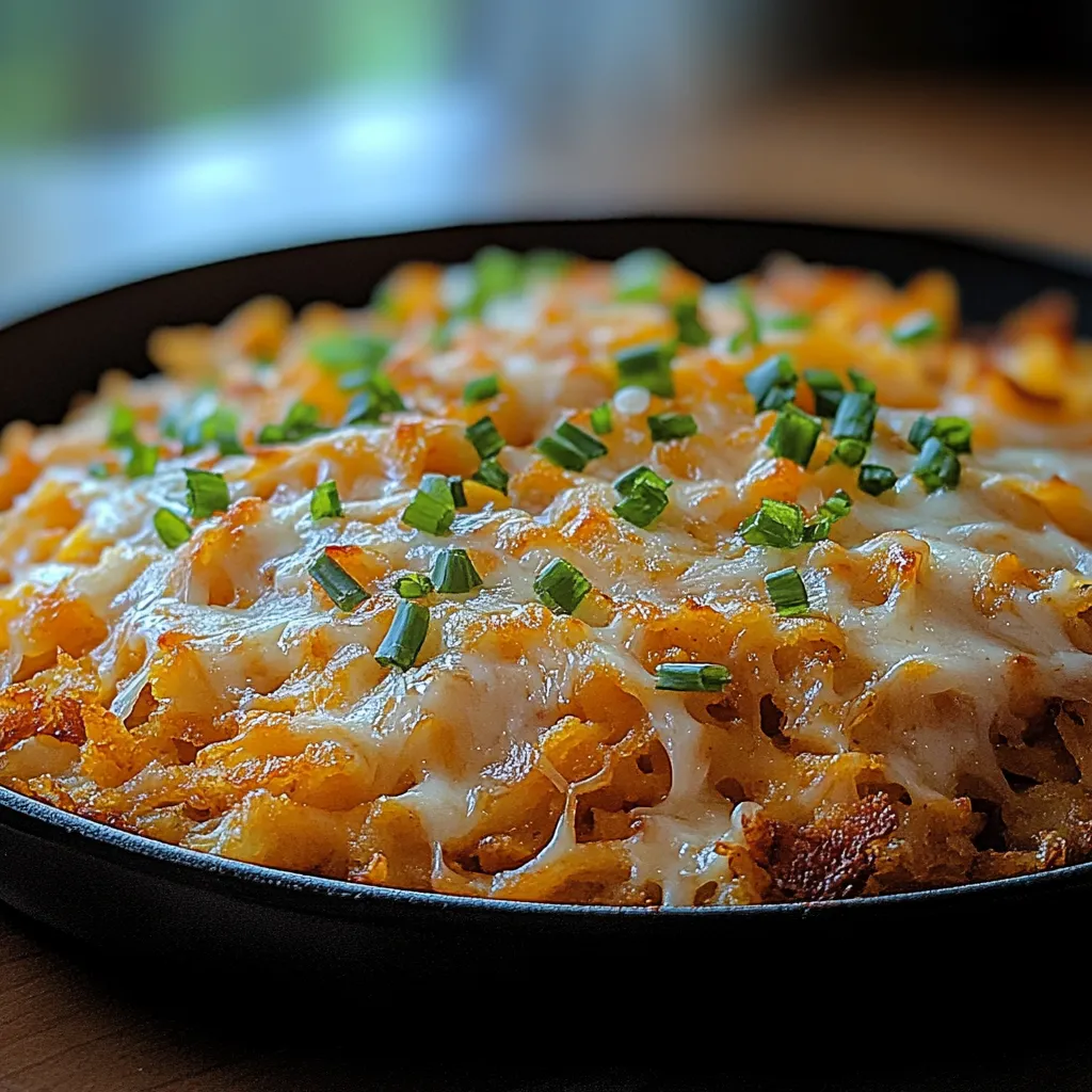 A bowl of food with green toppings.