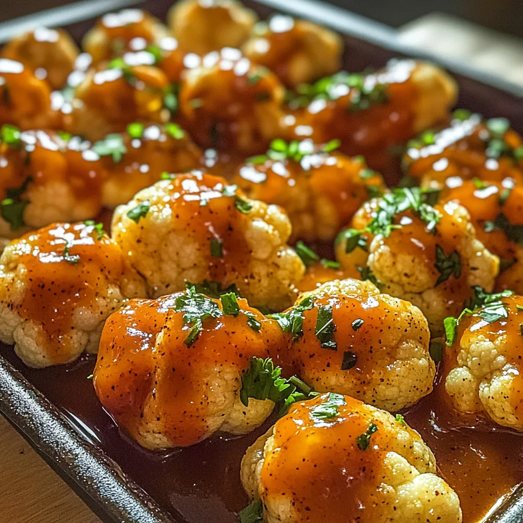 A pan of food with a sauce on top.