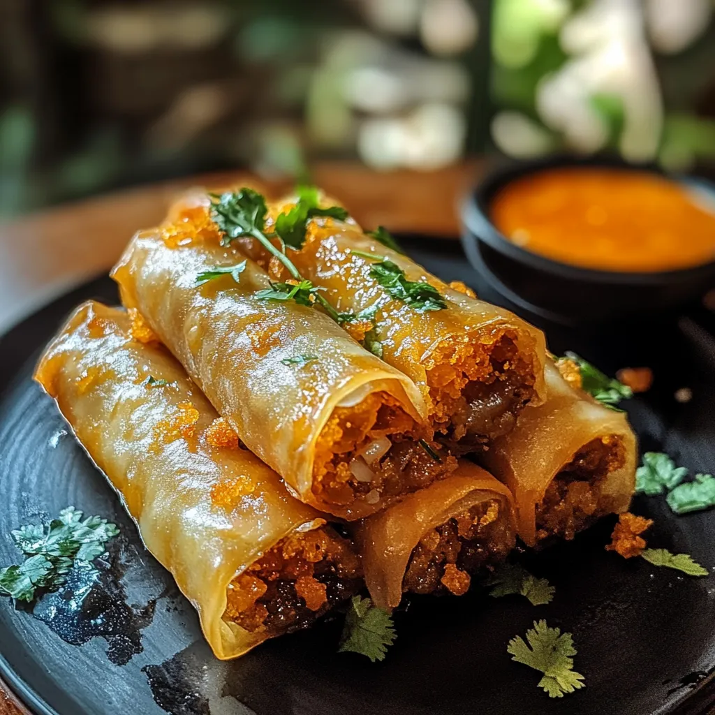 A plate of food with a bowl of sauce.