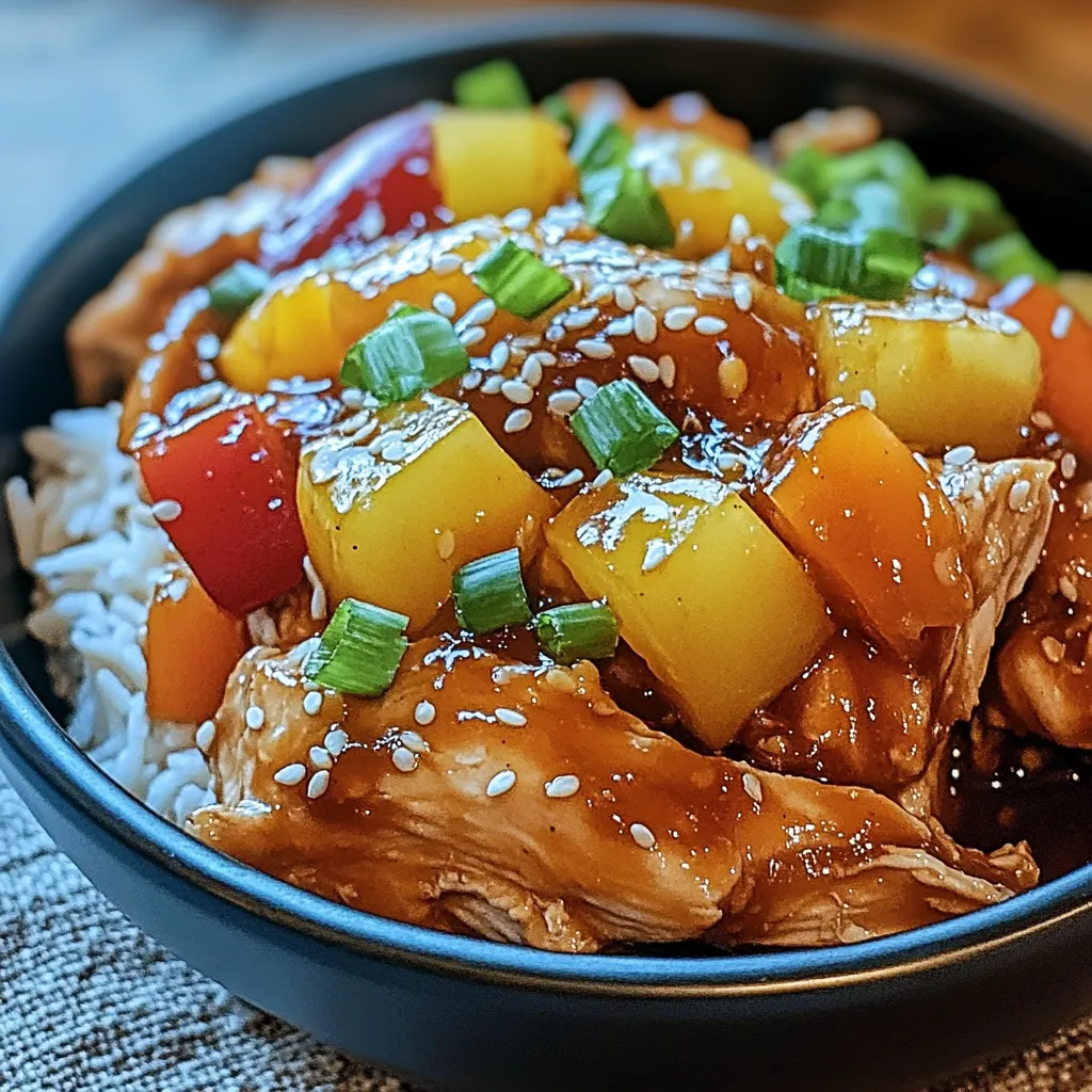 A bowl of food with chicken and vegetables.