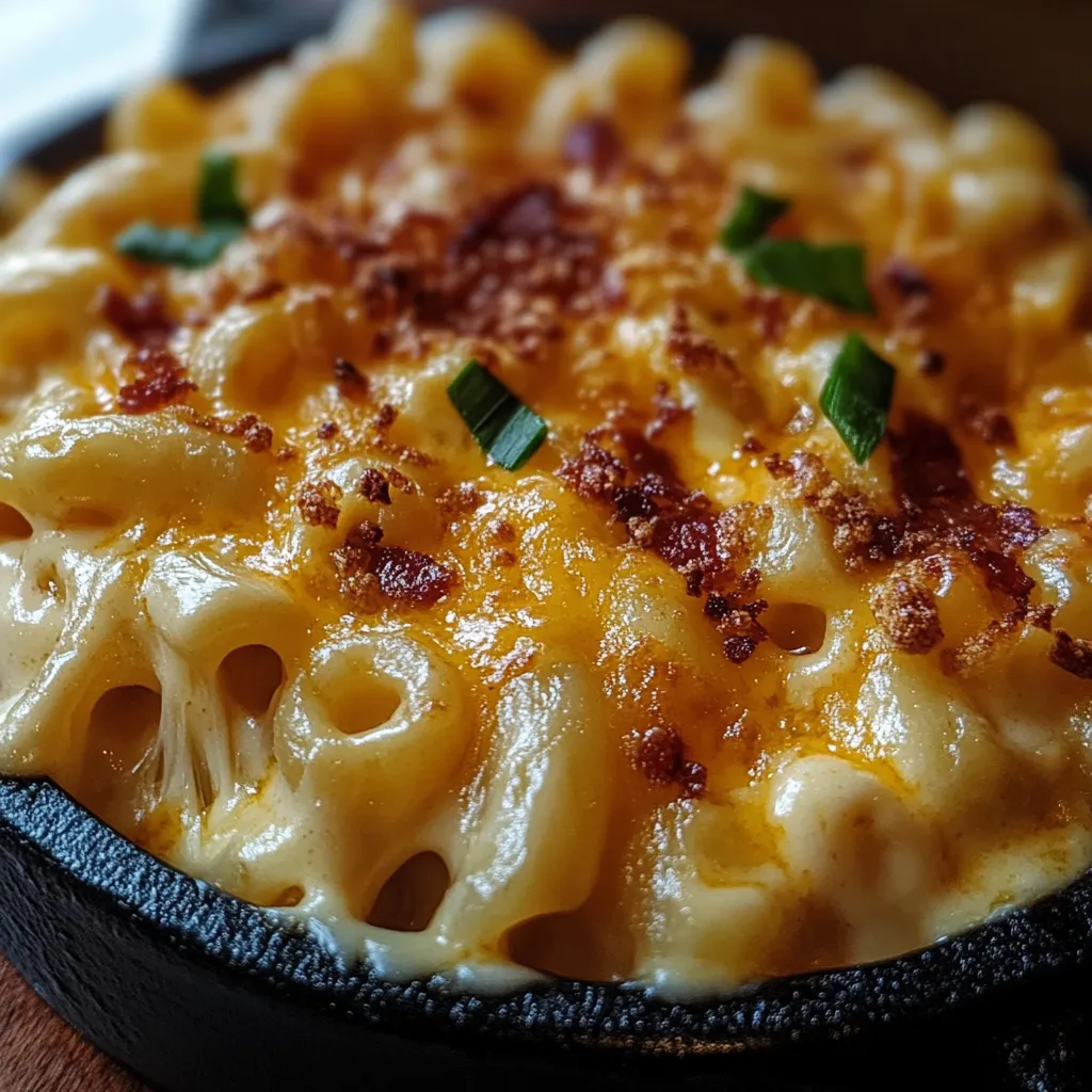 A close up of a bowl of macaroni and cheese.