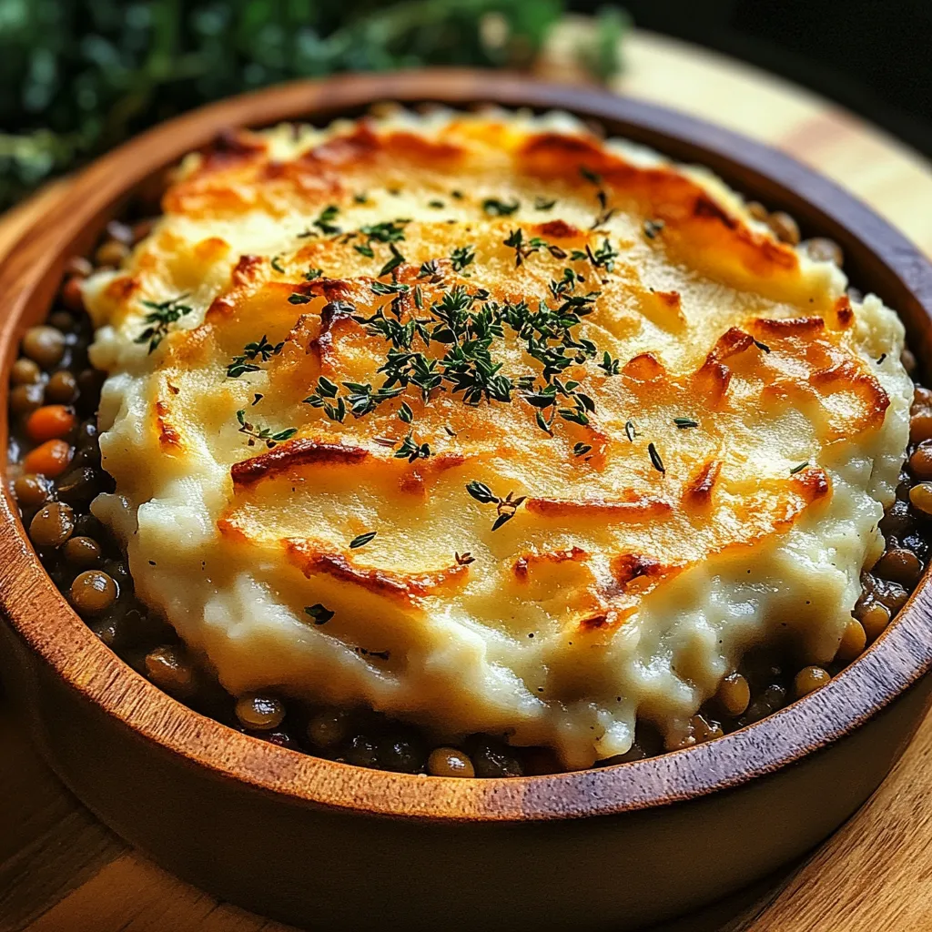 A bowl of food with a green garnish.