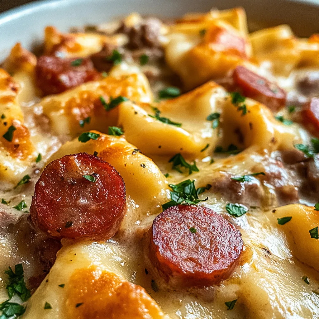 A plate of food with pasta and meat.