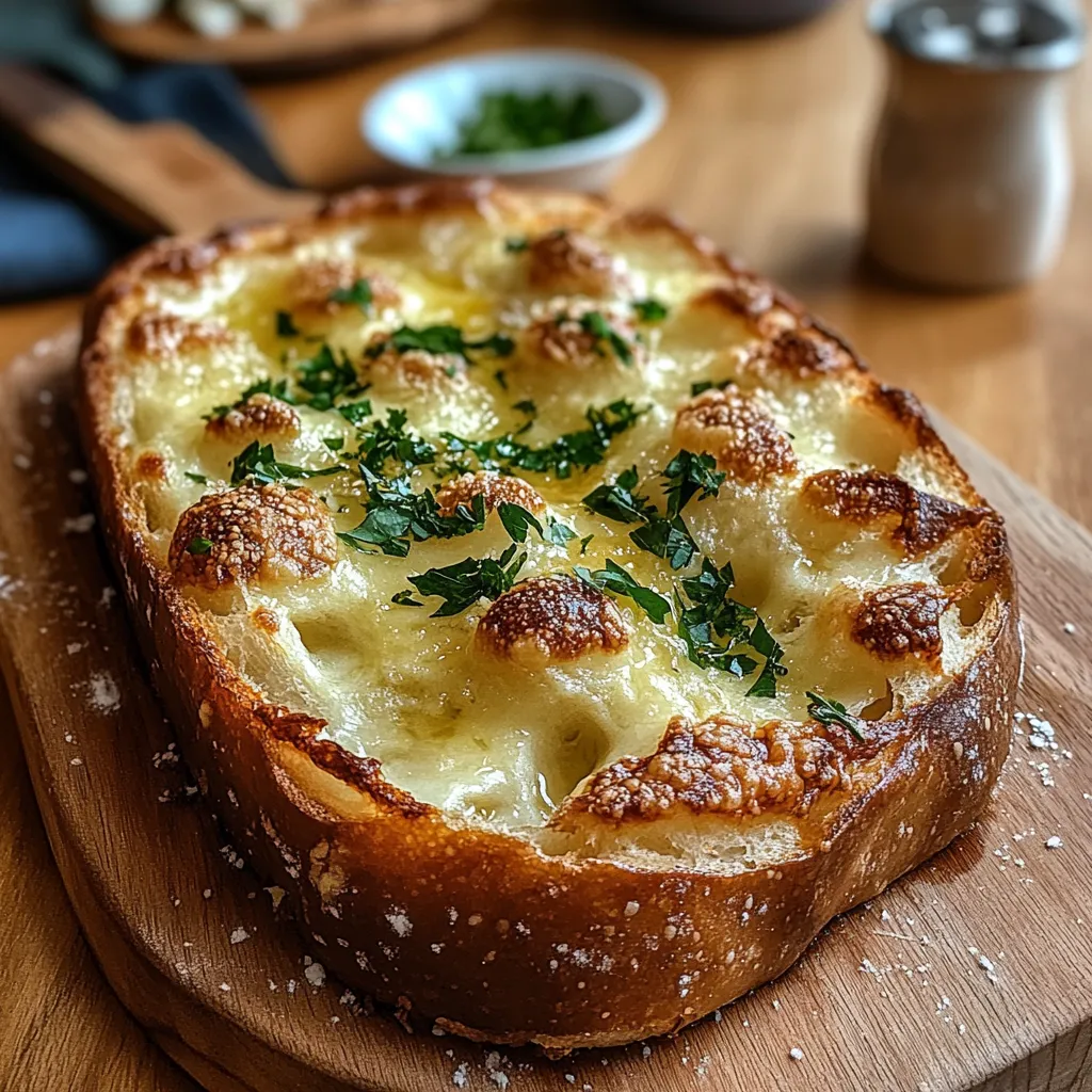 A baked dish with cheese and herbs.