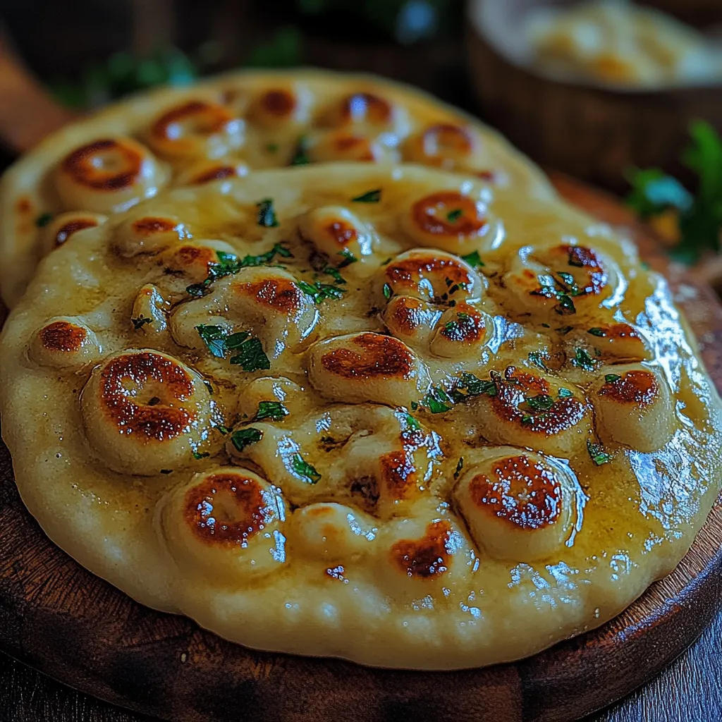 A close up of a pizza with cheese and herbs.