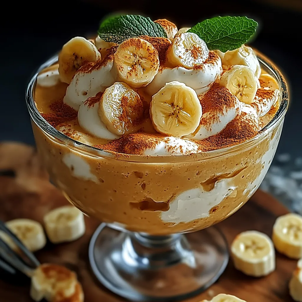 A bowl of bananas and whipped cream.