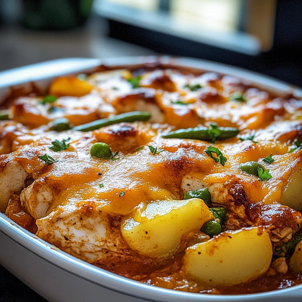 A bowl of food with a green pepper and a potato.