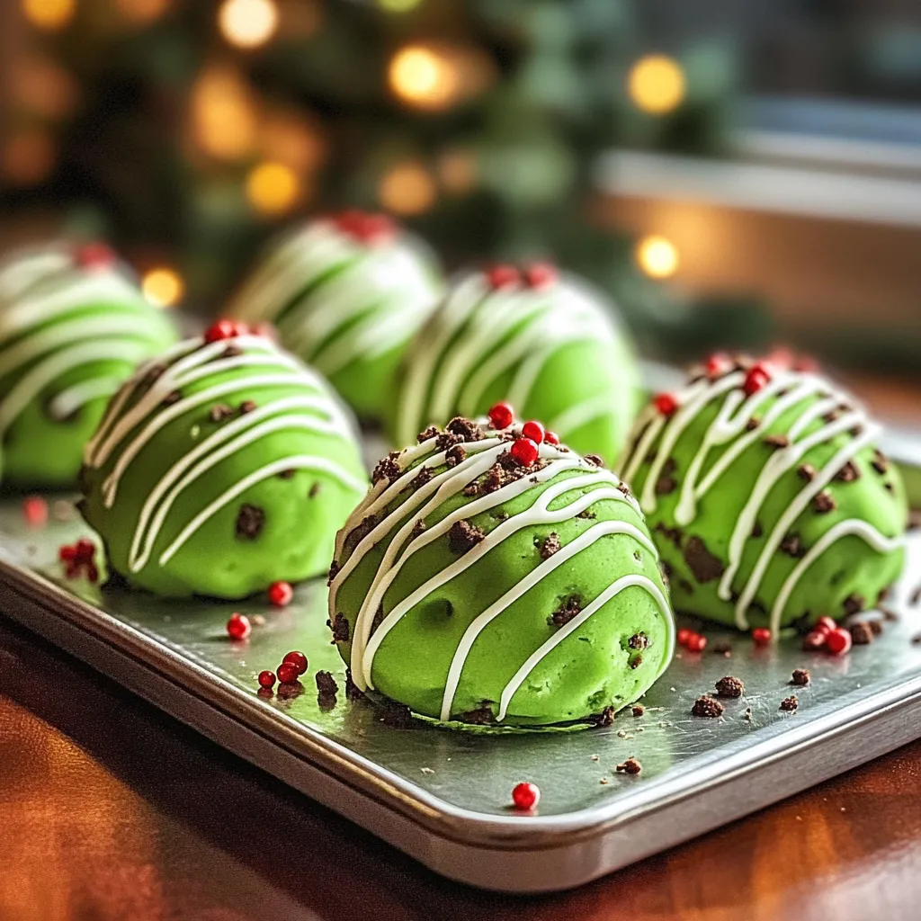A tray of green and white candy.