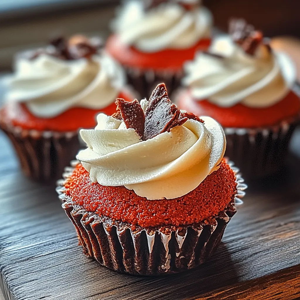 A cupcake with white frosting and chocolate sprinkles.