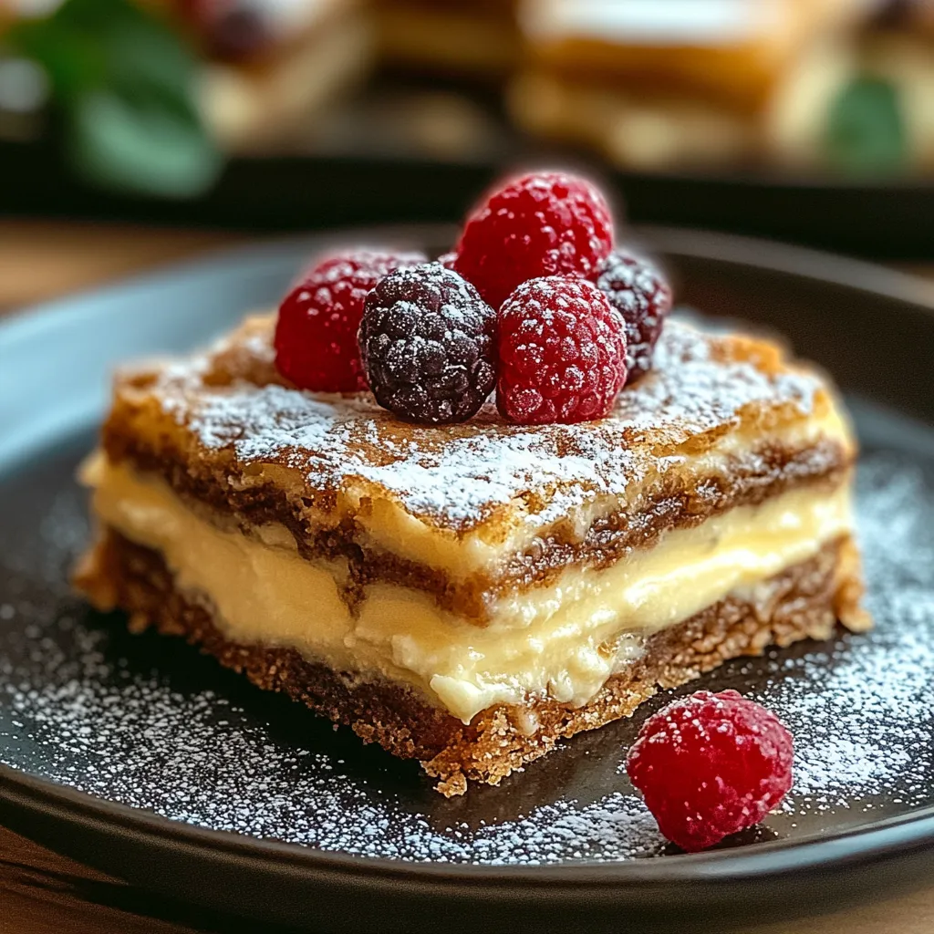 A slice of cake with raspberries on top.