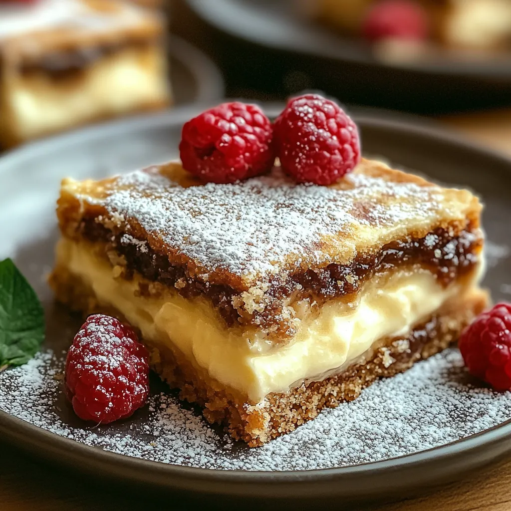A slice of cake with raspberries on top.