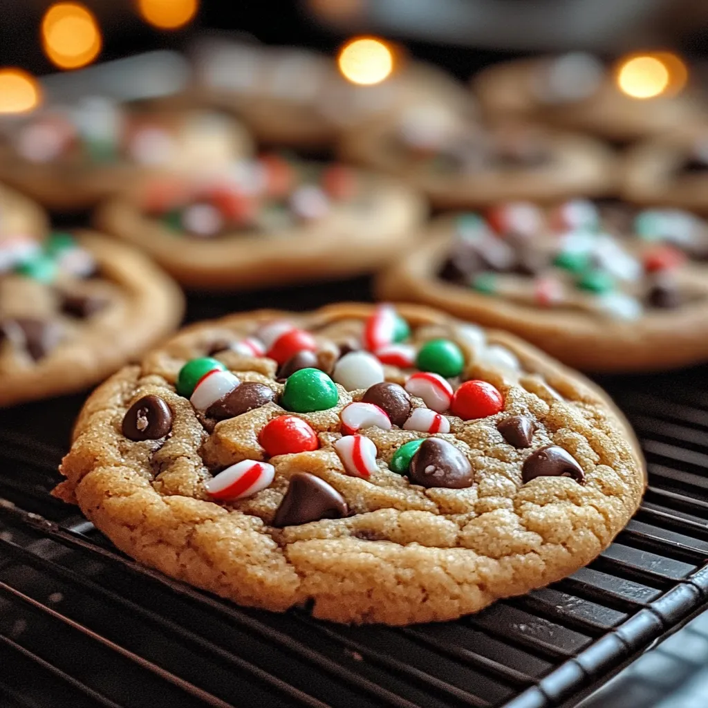 A plate of cookies with red and green sprinkles.