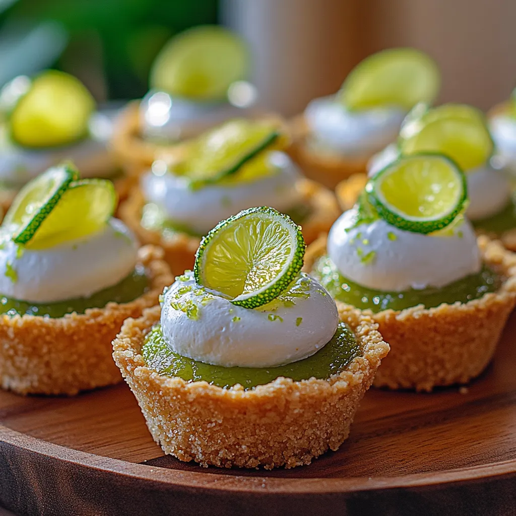 A plate of desserts with limes and whipped cream.
