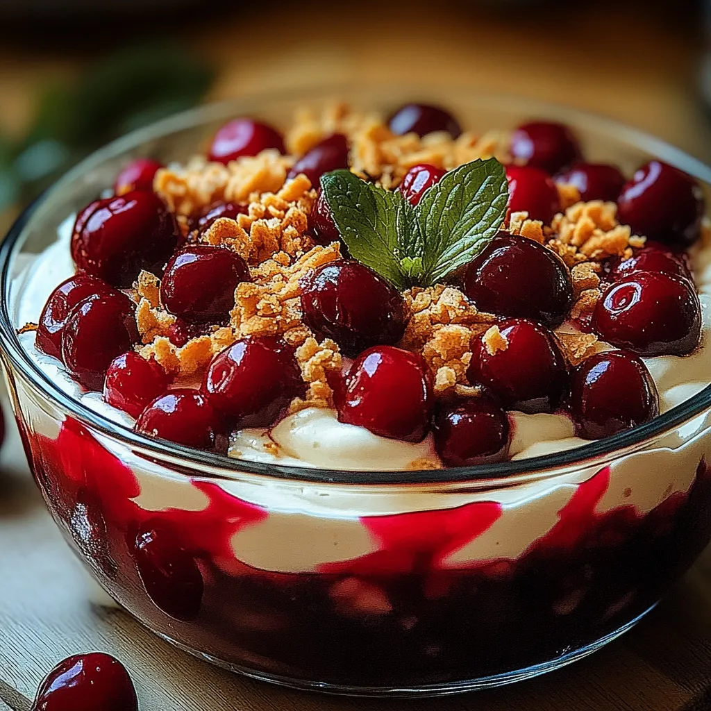 A bowl of fruit with a green leaf on top.