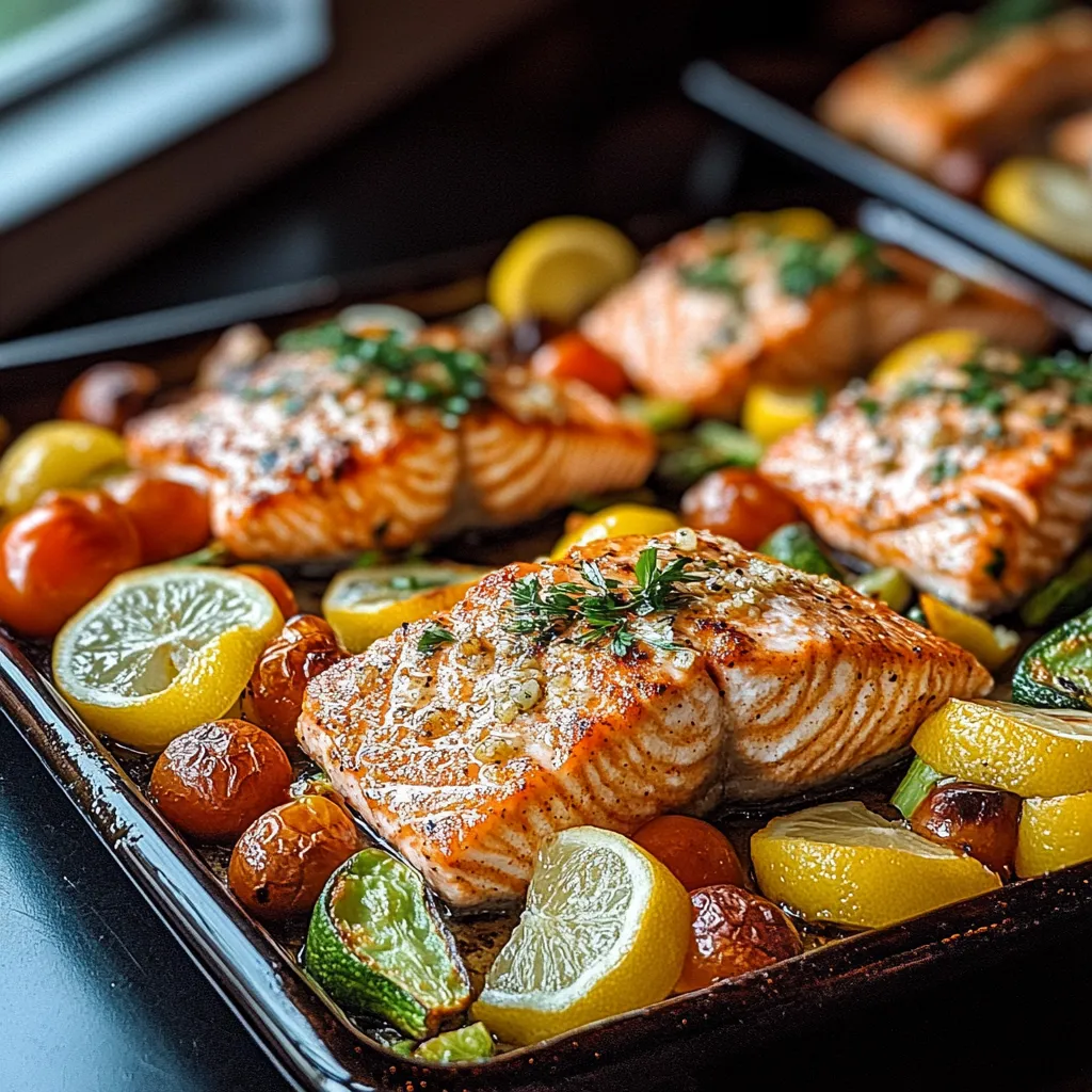 A pan of fish and vegetables.