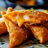 A plate of cheese sticks.