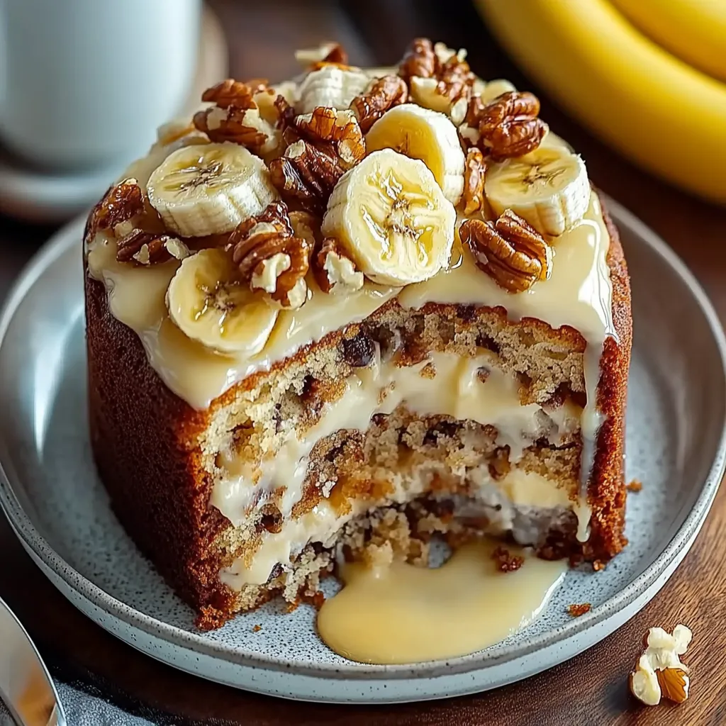 Luscious Vanilla Banana Walnut Cake Recipe | Moist & Easy