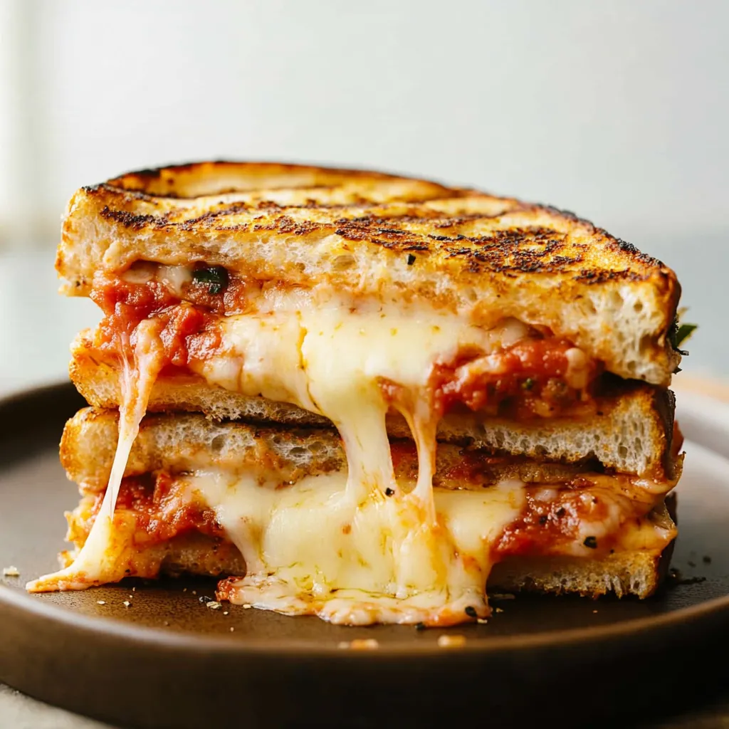 Close-up Pizza Grilled Cheese