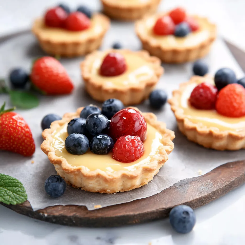 Mini tarts made easy with a flaky crust and customizable fillings for any occasion.