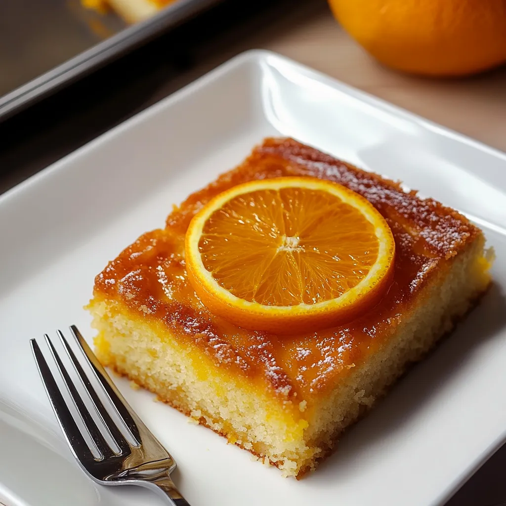 Delicious Greek orange cake made with phyllo dough and infused with a vibrant orange flavor.