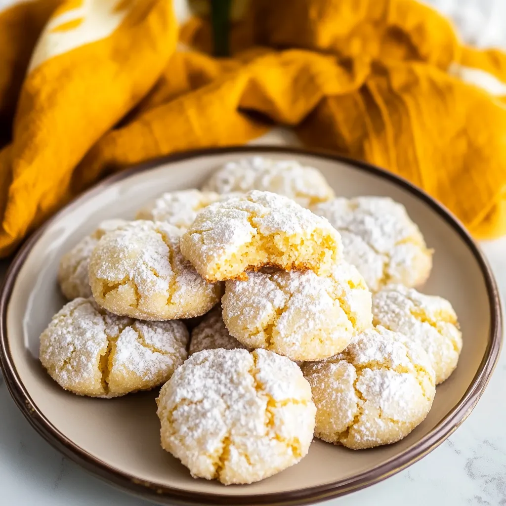 Bright and tangy orange crinkle cookies, perfect for a sweet and refreshing treat.