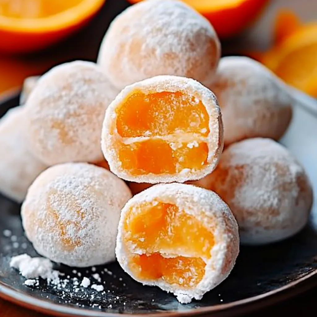 Decadent creamsicle truffles that melt in your mouth with sweet citrus and vanilla notes.