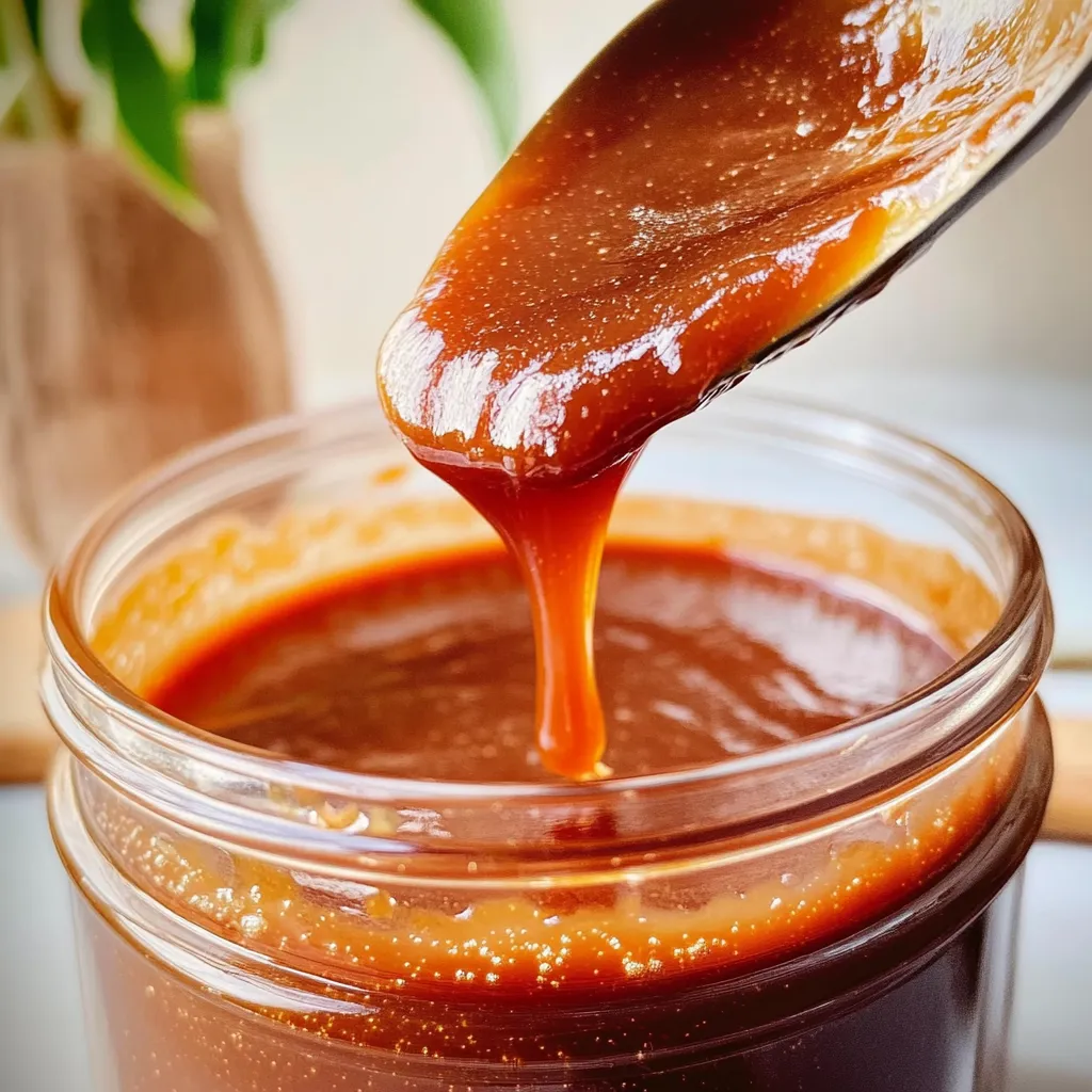 Rich and buttery homemade brown sugar caramel, ready in minutes for a quick sweet topping.