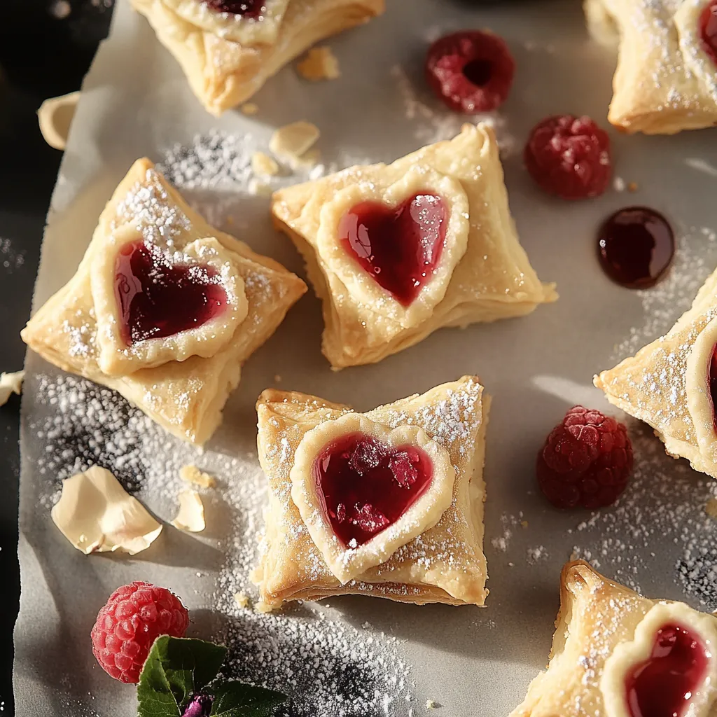 Flaky vegan love letter pastries with a tender crust and delightful filling.