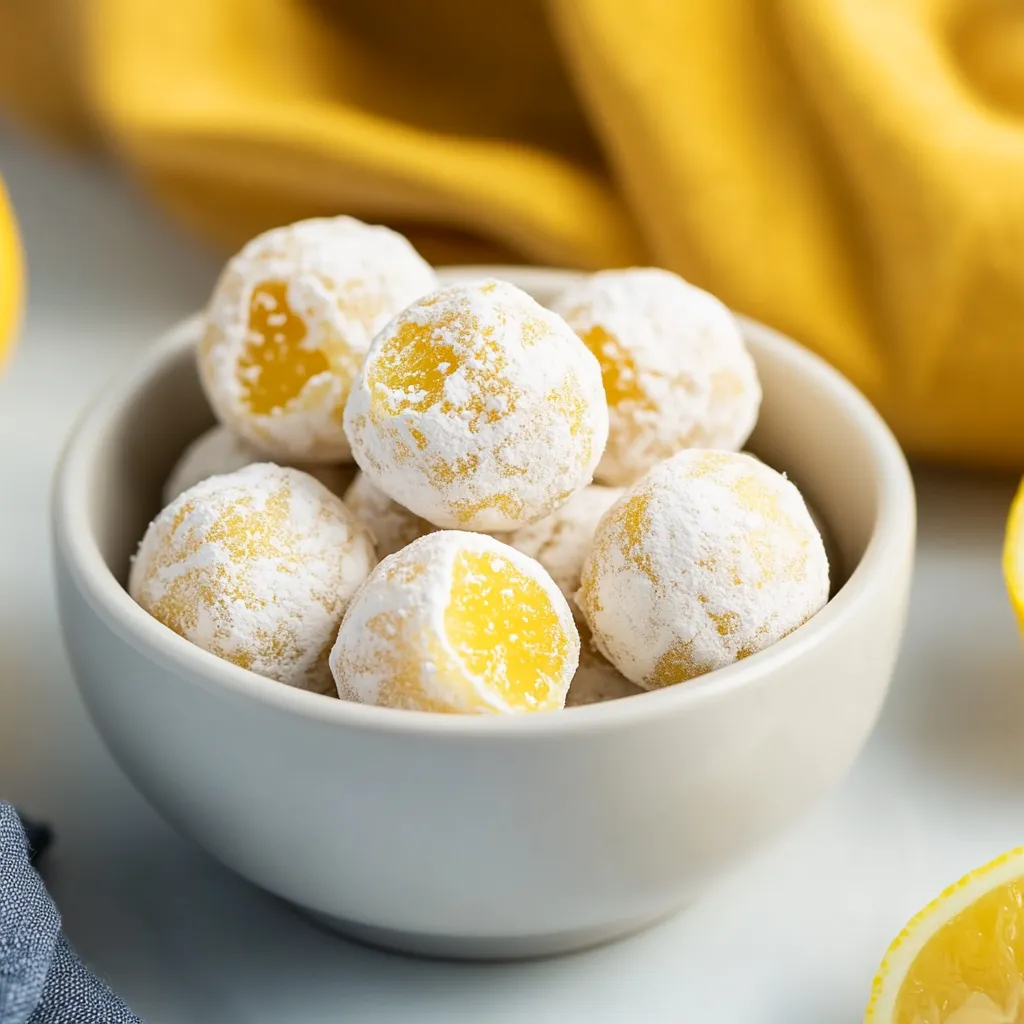 Smooth white chocolate lemon truffles with a bright, tangy twist and velvety texture.